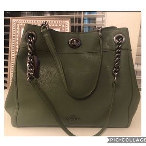 Coach Edie Turnlock Handbag